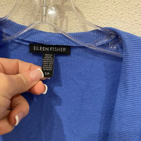 Eileen Fisher Cotton Silk Blend Cardigan Size Small EUC - Picture 2 of 4